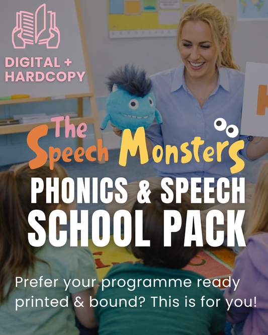 The Speech Monsters Phonics and Speech School Pack Digital Access + Hard Copy